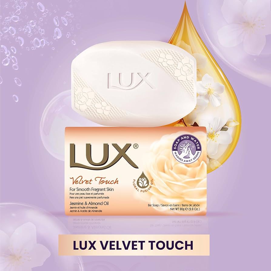 LUX Velvet Touch – صابون الجمال بالياسمين وزيت اللوز