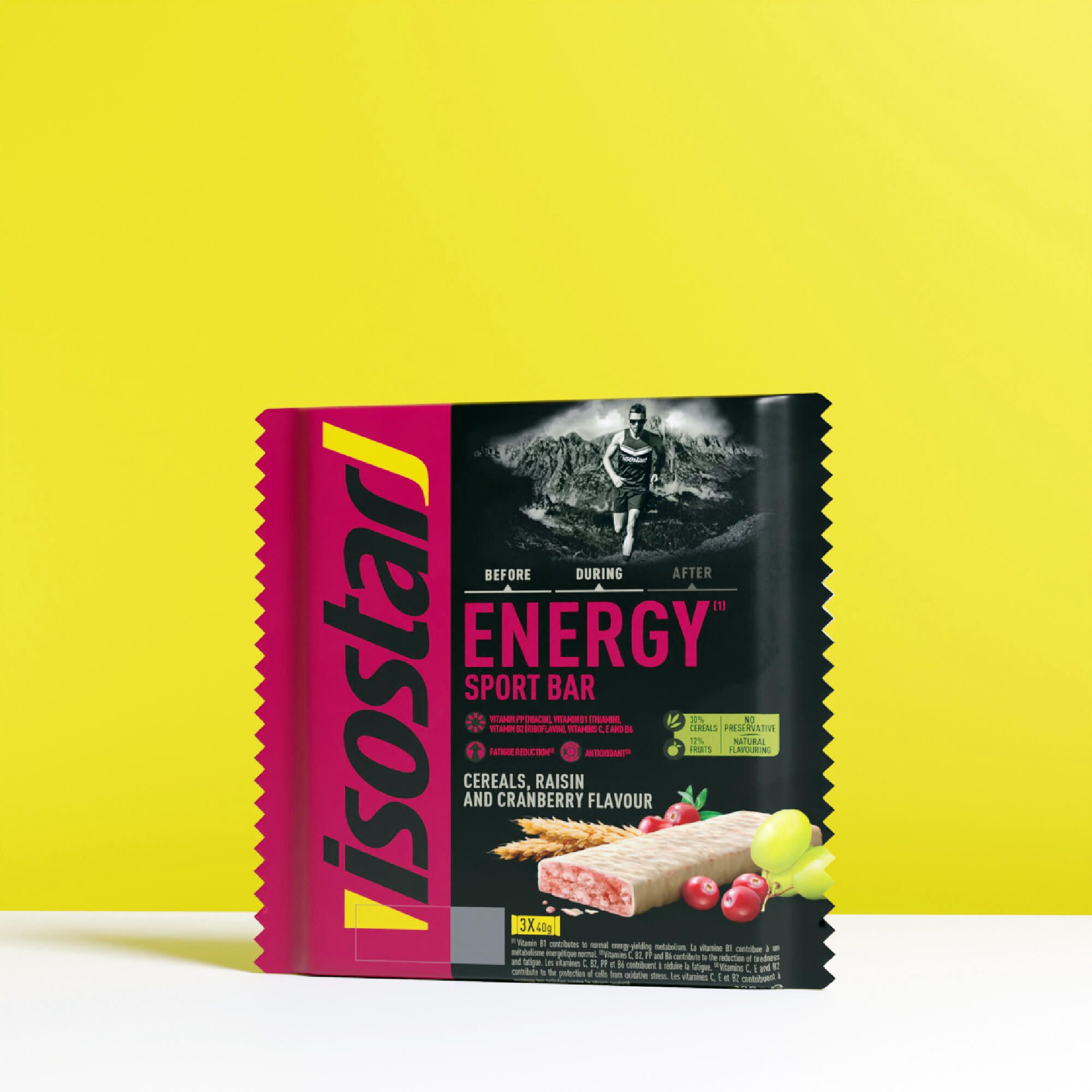 Isostar Energy Sport Bar – حبوب، زبيب و كرانبيري
